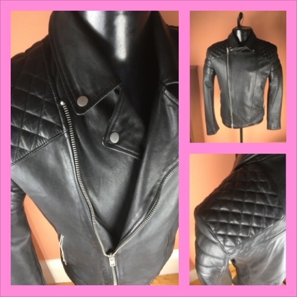 Black Topman Mens Motorcycle Jacket - 40-42R - Picture 1 of 16